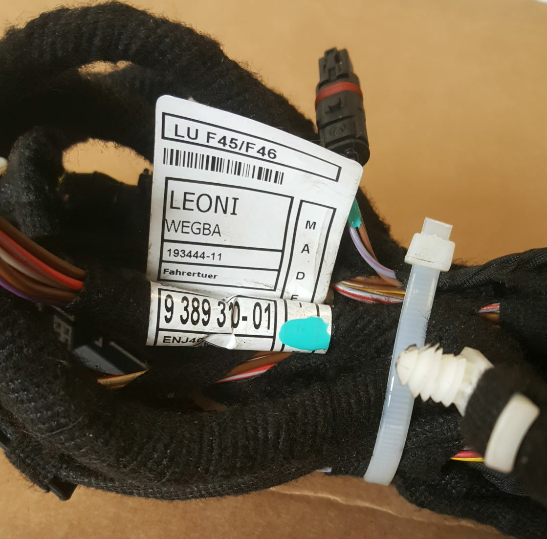 BMW 2er F45 F46 Active Tourer Kabelbaum Beifahrer Tür Kabel VORNE RECHTS 9389310