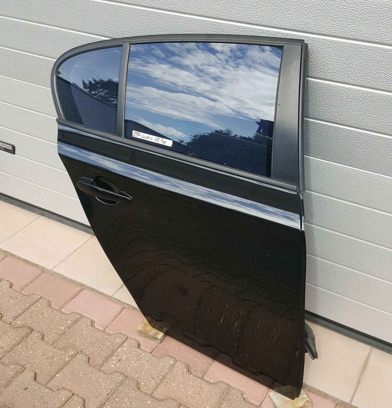 BMW E87 Beifahrer Tür HINTEN RECHTS black Saphir Schwarz ABHOLUNG
