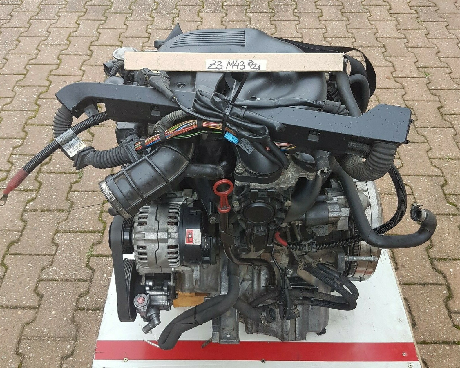 BMW E36 Z3 Roadster Motor Engine 1,9 Liter M43 Triebwerk 118 PS 123 TKM ABHOLUNG – Bild 3
