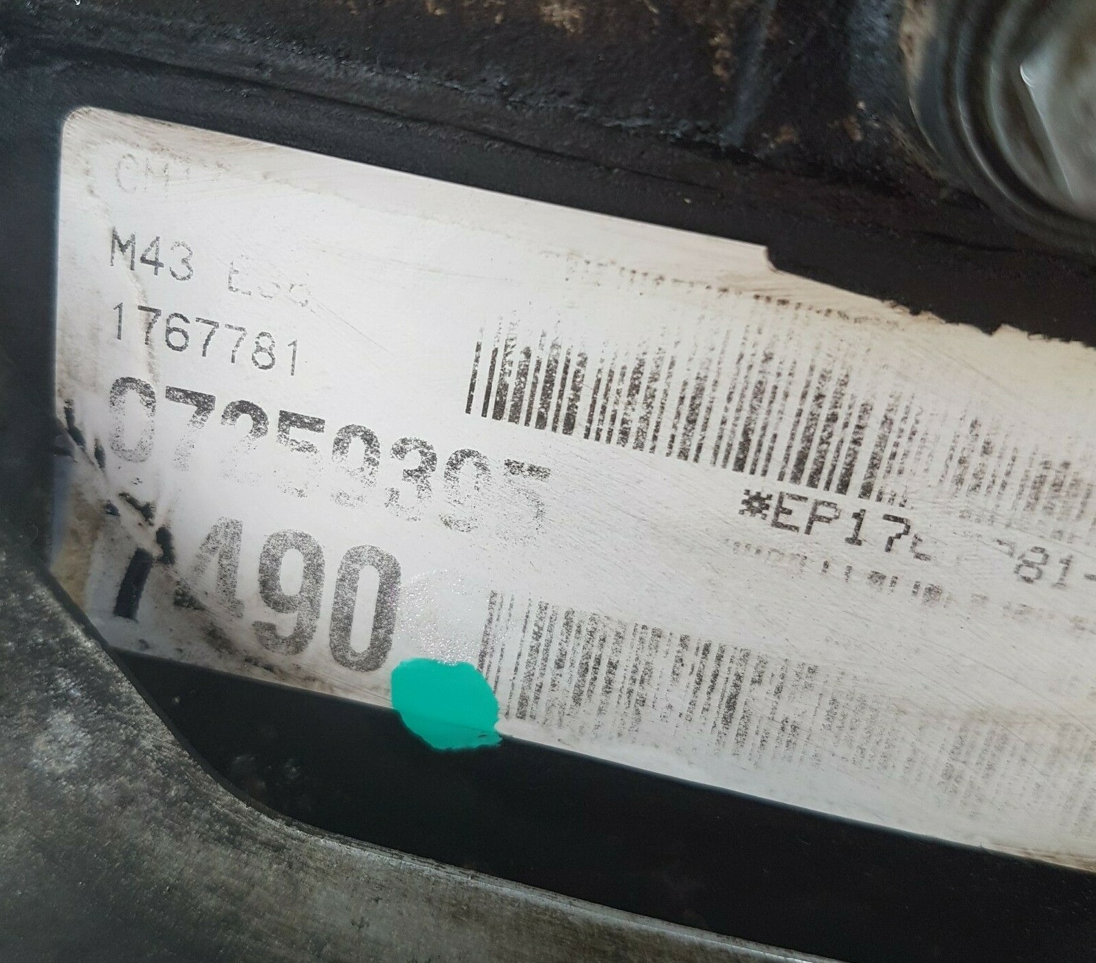 BMW E36 Z3 Roadster Motor Engine 1,9 Liter M43 Triebwerk 118 PS 123 TKM ABHOLUNG – Bild 5