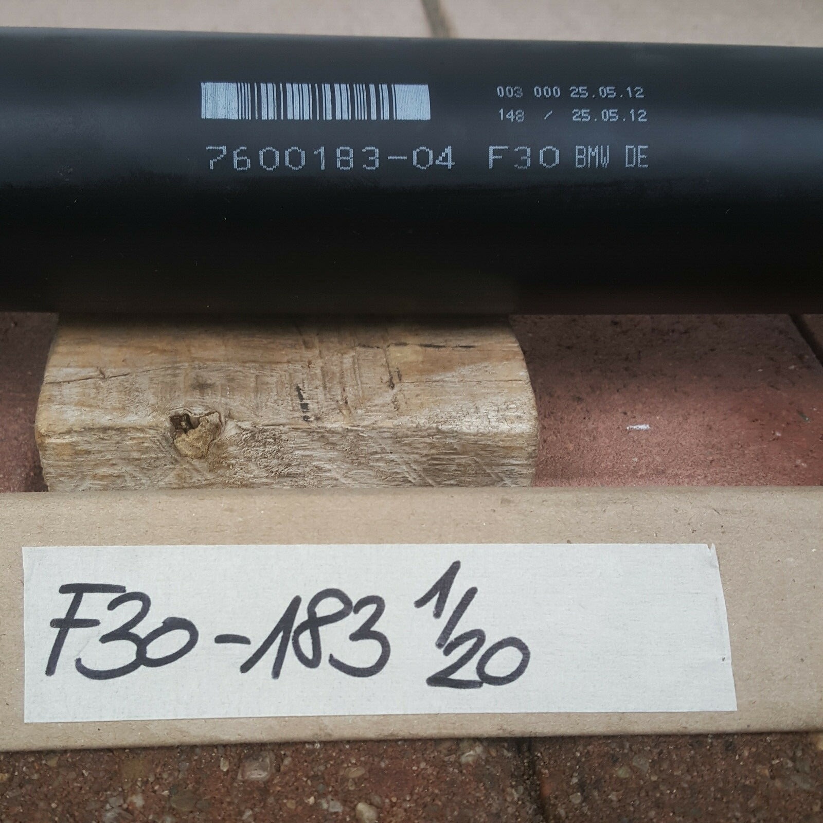 BMW F31 F30 Gelenkwelle 318 Diesel Schaltgetriebe 7600183 Kardanwelle N47