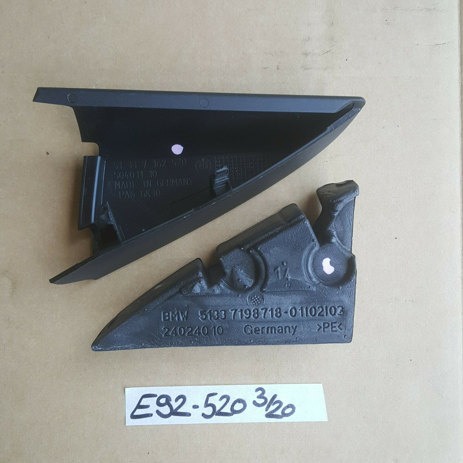 BMW E92 E93 Eckblende Tür Fenster Abdeckung innen Spiegel Dreieck RECHTS 7162520