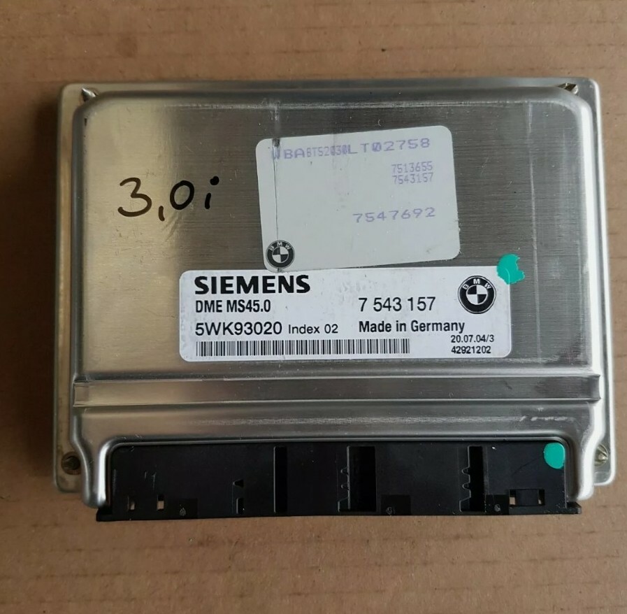 BMW Z4 E85 Motorsteuergerät 7547692 M54 Motor EWS Modul 6941986 Zündschloss – Bild 3