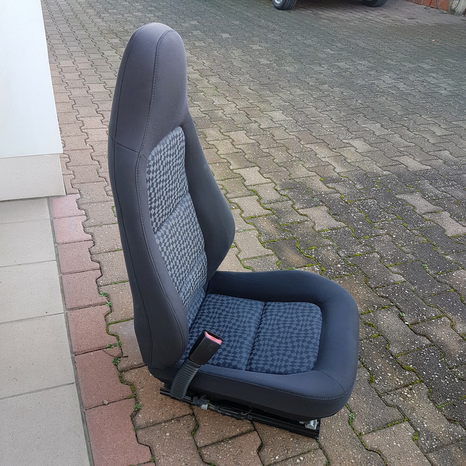 BMW Z3 Roadster Fahrer Stoff Sitz grau schwarz Rückenlehne Gestell ABHOLUNG – Bild 2