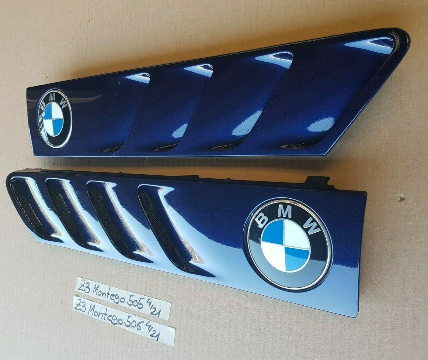 BMW Z3 Lufteinlass Ki​emen Ziergitter Motorhaube Montreal blau 297 RECHTS  LINKS – Bild 4
