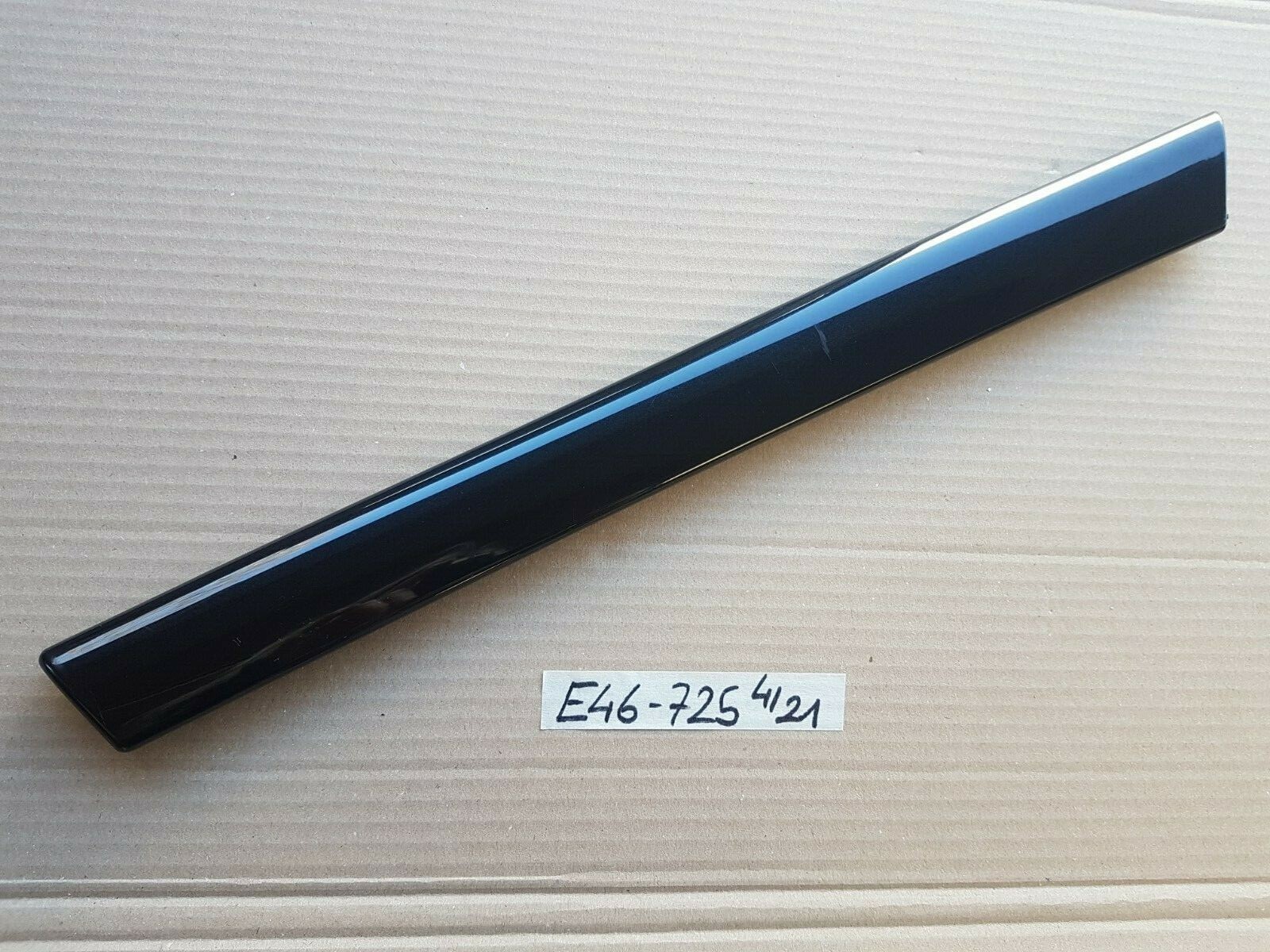 BMW E46 Limo Holz Tür Leiste innen VORNE LINKS Verkleidung schwarz 8200725 – Bild 1