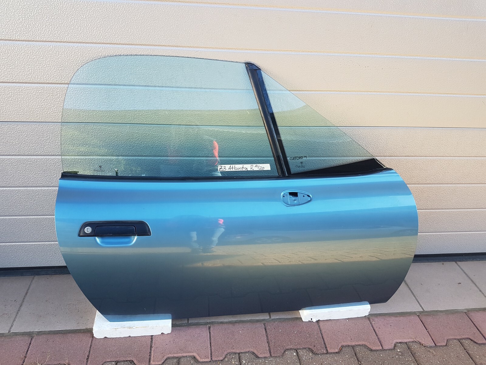 BMW Z3 Coupe + Roadster Beifahrer Tür RECHTS Atlanta blau metallic ohne Spiegel