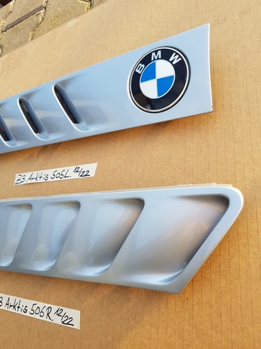 BMW Z3 Lufteinlass Ki​emen Ziergitter Motorhaube Arktis Silber RECHTS + LINKS – Bild 3
