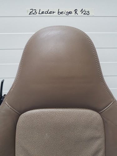 BMW Z3 Beifahrer Sitz Oberteil Leder beige Rücken Lehne Polster Reparatur Teil