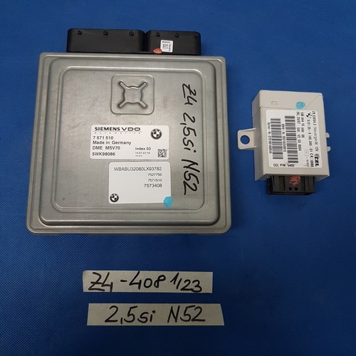 BMW Z4 E85 Motorsteuergerät  7571510  N52 Motor 7537408 EWS Modul 9145349 – Bild 1