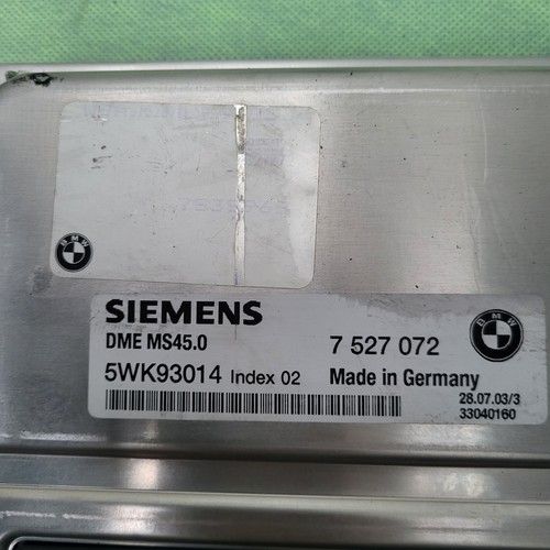 BMW Z4 E85 Motor Steuergerät 7527072 EWS Modul Zündschloss Schlüssel 2,5i  M54