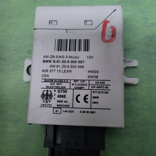 BMW Z4 E85 Motor Steuergerät 7527072 EWS Modul Zündschloss Schlüssel 2,5i  M54