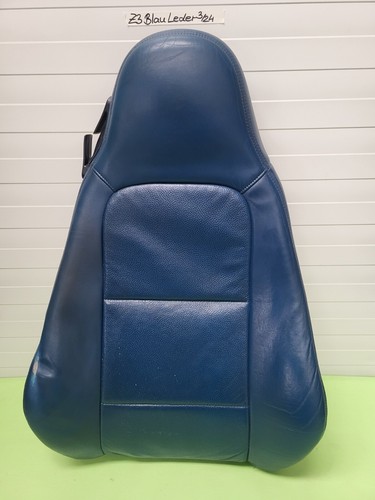BMW Z3 Roadster Coupe Bei-Fahrer Sitz Oberteil Leder blau Rückenlehne