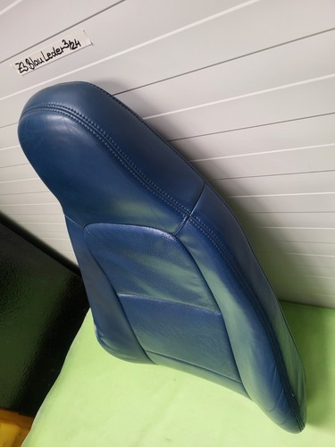 BMW Z3 Roadster Coupe Bei-Fahrer Sitz Oberteil Leder blau Rückenlehne