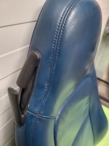 BMW Z3 Roadster Coupe Bei-Fahrer Sitz Oberteil Leder blau Rückenlehne