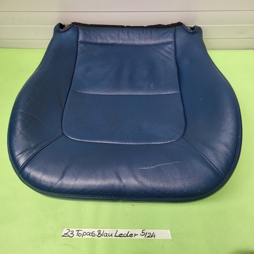 BMW Z3 Roadster Fahrer Sitz Polster Kissen Unterteil Leder Blau OHNE Sitzheizung – Bild 1