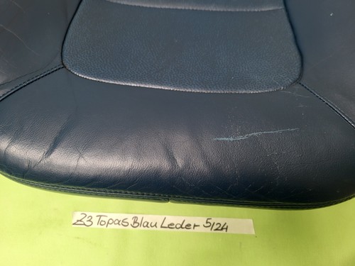 BMW Z3 Roadster Fahrer Sitz Polster Kissen Unterteil Leder Blau OHNE Sitzheizung – Bild 2