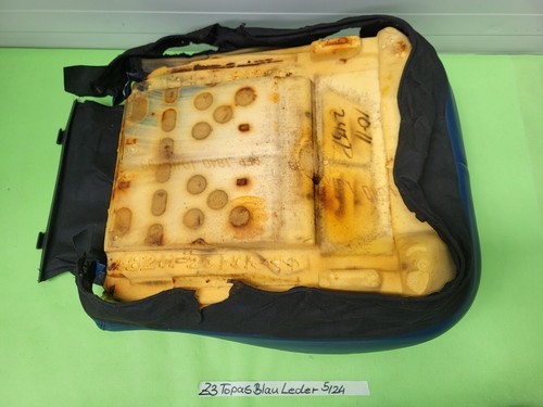 BMW Z3 Roadster Fahrer Sitz Polster Kissen Unterteil Leder Blau OHNE Sitzheizung – Bild 10