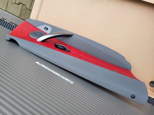 BMW Z4 E85 E86 Fahrer Türverkleidung LINKS Leder Oregon rot grau