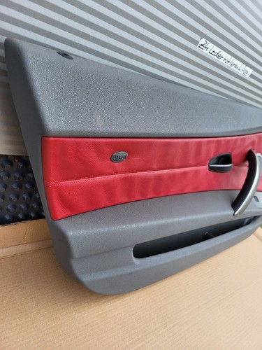 BMW Z4 E85 E86 Fahrer Türverkleidung LINKS Leder Oregon rot grau