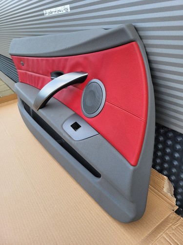 BMW Z4 E85 E86 Fahrer Türverkleidung LINKS Leder Oregon rot grau