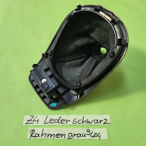 BMW Z4 E85 Schaltsack Leder Manschette Black Blende Schaltkulisse Grau 7026221  – Bild 5