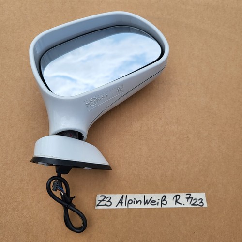 BMW Z3 Roadster Coupe Seiten Außen Spiegel RECHTS weiss RHD – Bild 2