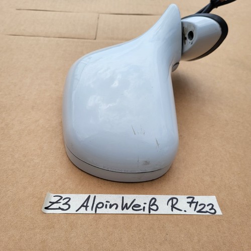 BMW Z3 Roadster Coupe Seiten Außen Spiegel RECHTS weiss RHD – Bild 3