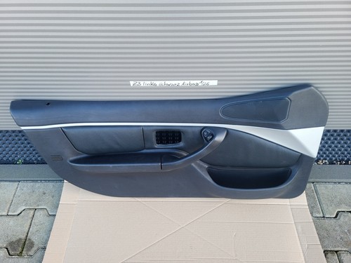 BMW Z3 Tür Verkleidung Leder Schwarz LINKS + Griff + Chrom Leiste Airbag-Klappe