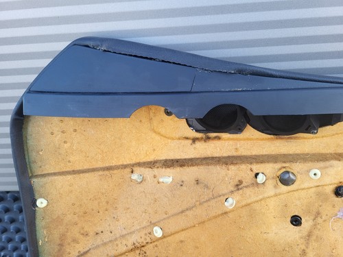 BMW Z3 Tür Verkleidung Leder Schwarz LINKS + Griff + Chrom Leiste Airbag-Klappe