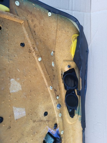 BMW Z3 Tür Verkleidung Leder Schwarz LINKS + Griff + Chrom Leiste Airbag-Klappe