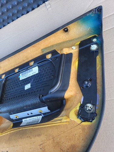 BMW Z3 Tür Verkleidung Leder Schwarz LINKS + Griff + Chrom Leiste Airbag-Klappe