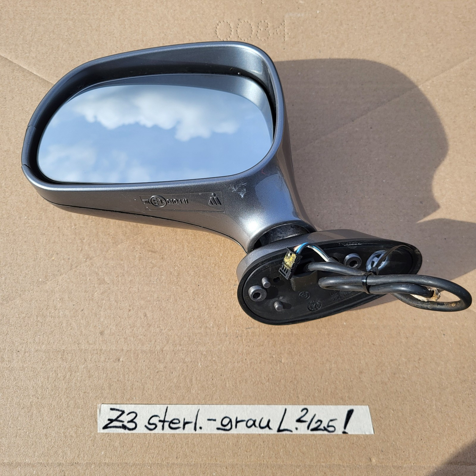 BMW Z3 Roadster Coupe Seiten Außen Spiegel LINKS sterling Grau Metallic RHD