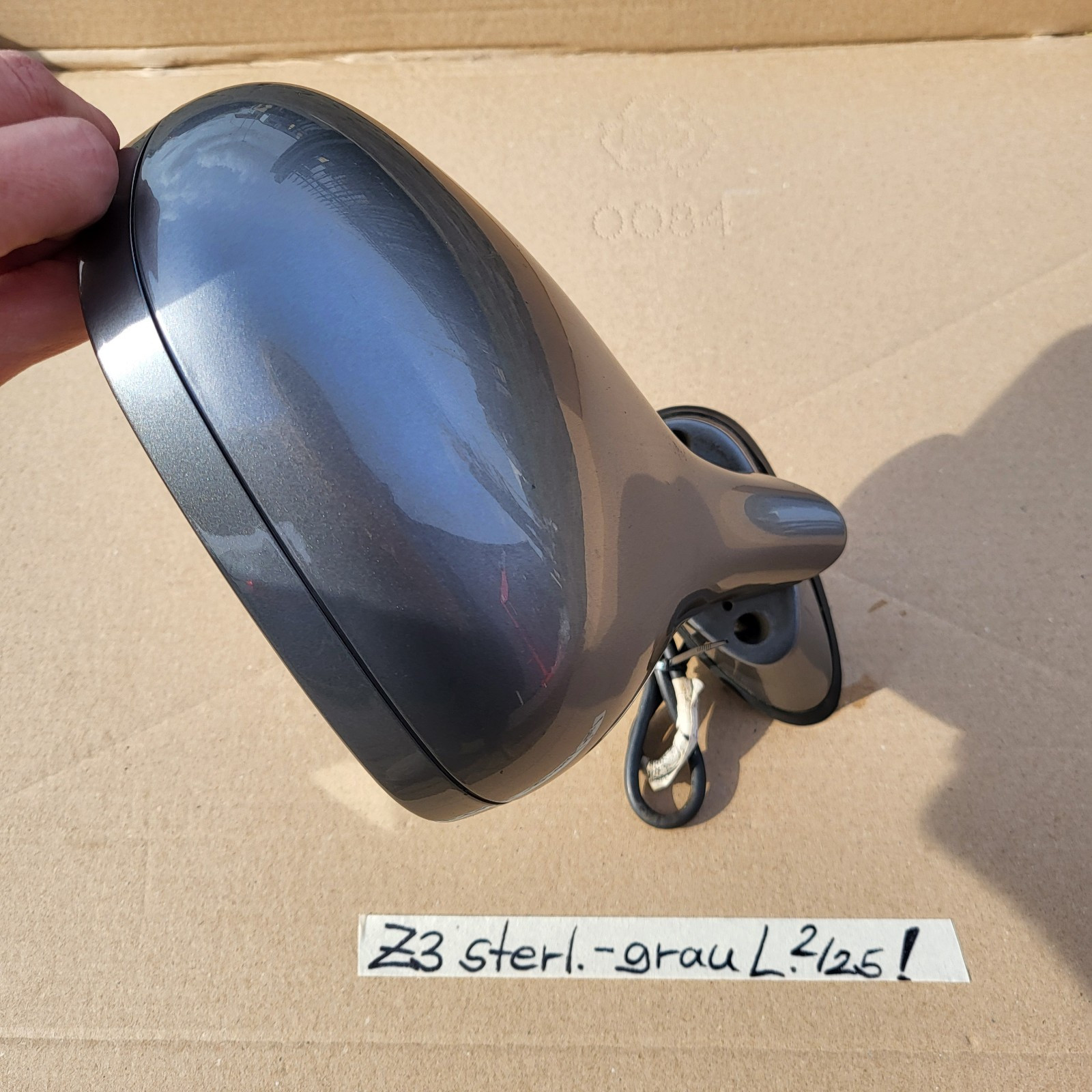 BMW Z3 Roadster Coupe Seiten Außen Spiegel LINKS sterling Grau Metallic RHD