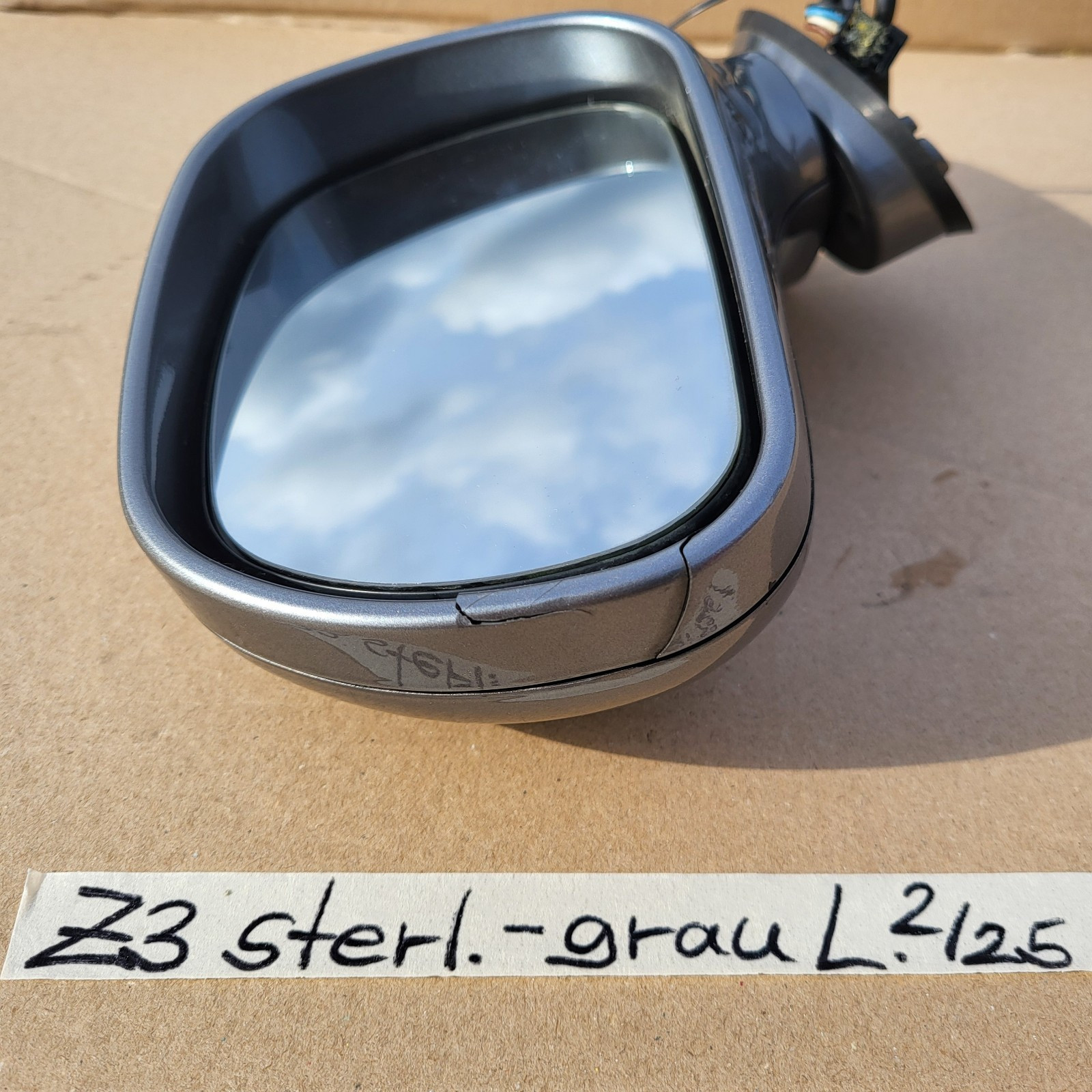 BMW Z3 Roadster Coupe Seiten Außen Spiegel LINKS sterling Grau Metallic RHD