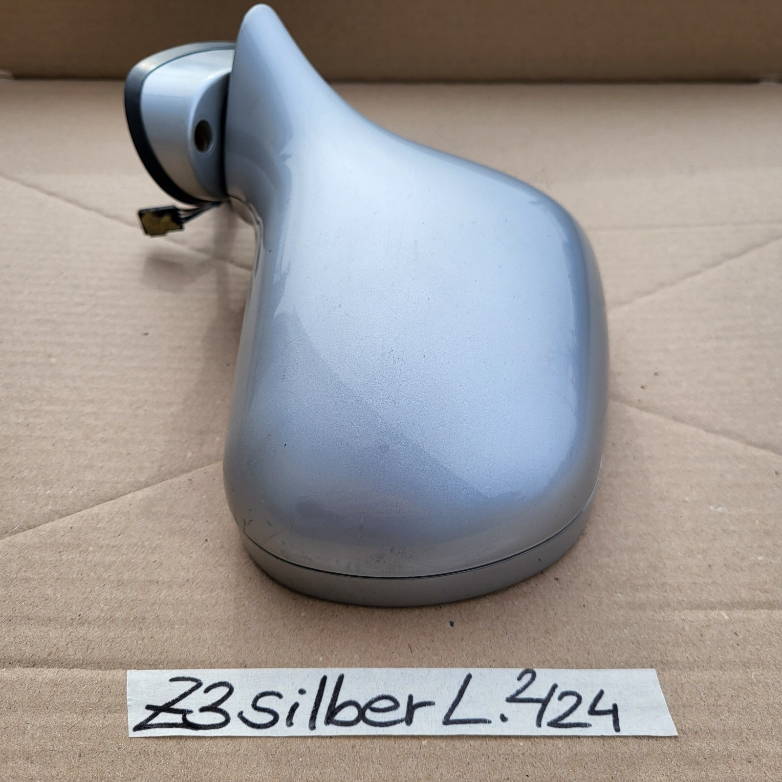 BMW Z3 Roadster Seiten Außen Spiegel Glas + Motor LINKS Titan Silber Metallic  – Bild 3