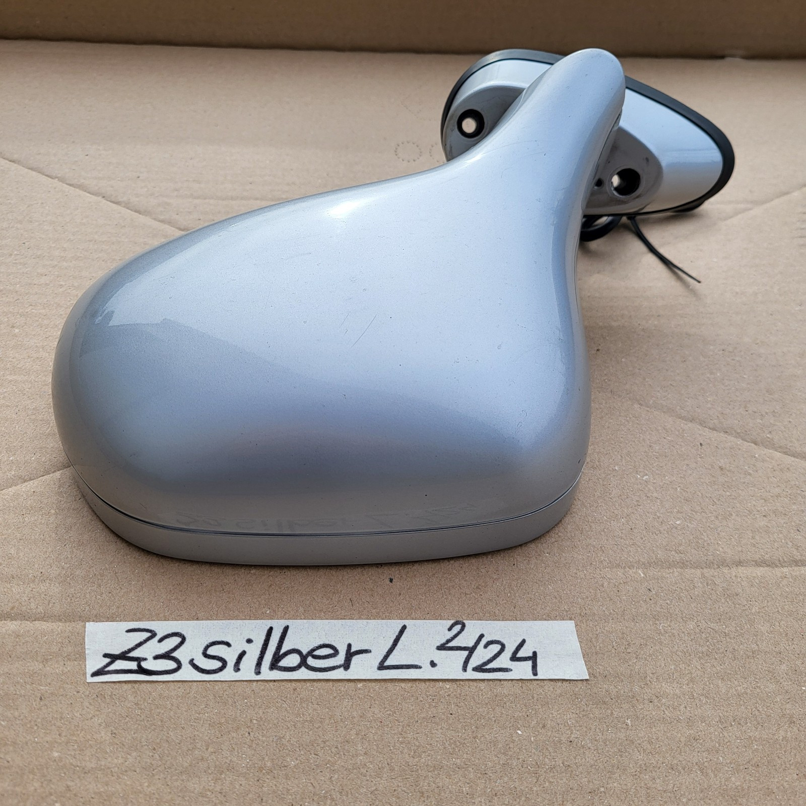 BMW Z3 Roadster Seiten Außen Spiegel Glas + Motor LINKS Titan Silber Metallic  – Bild 4