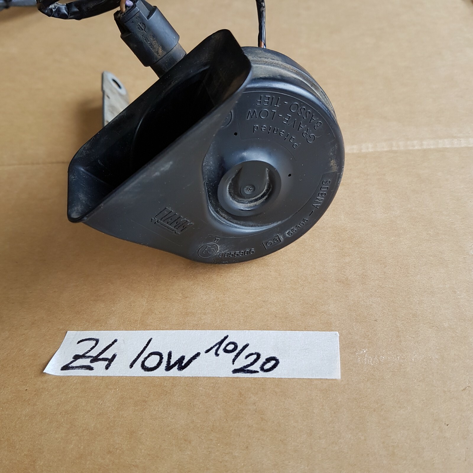 BMW Z4 E85 E86 Hupe low Signal Horn Fanfare + Halter aber OHNE Stecker – Bild 2