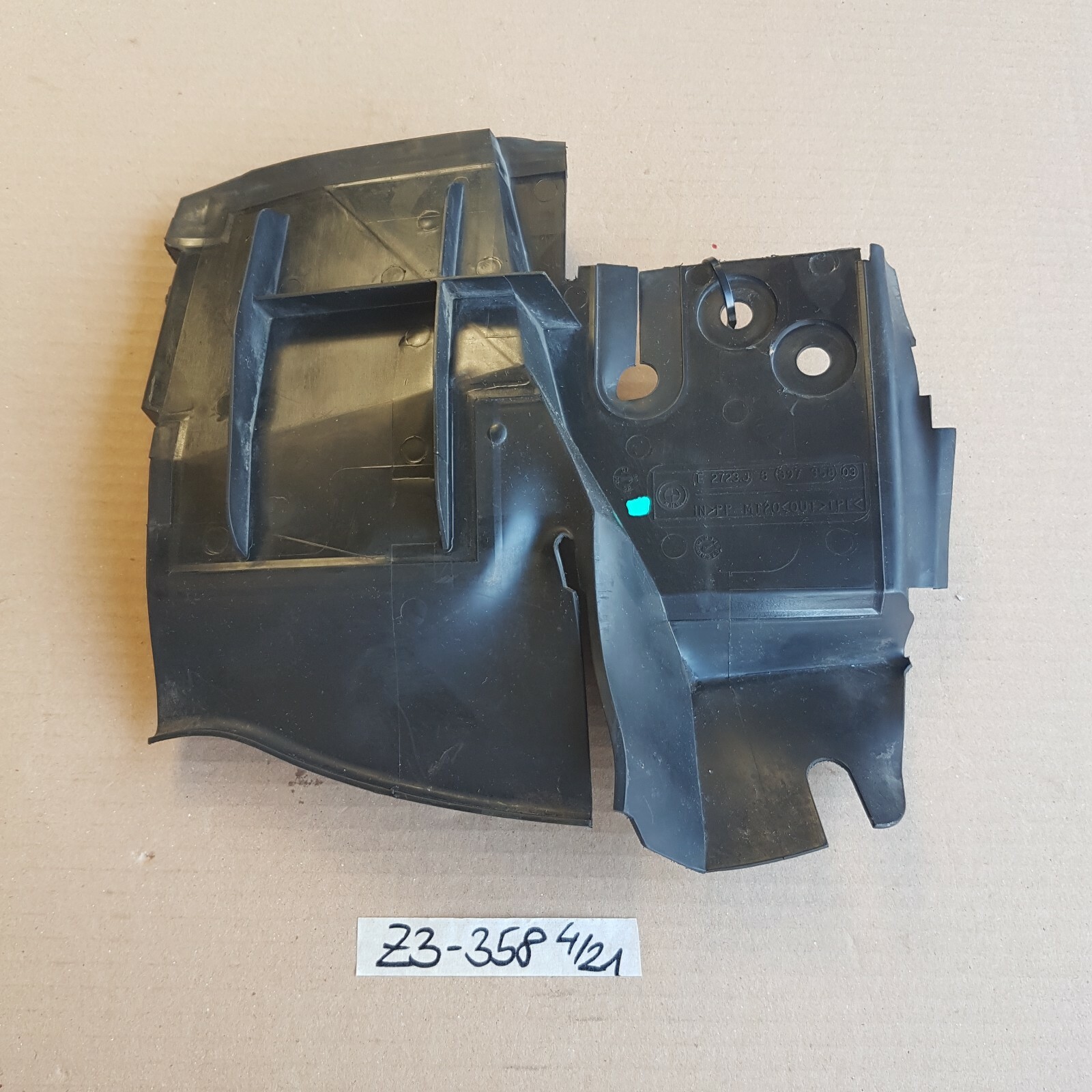 BMW Z3 Lufteinlass Stoßstange Luftführung vorne rechts 8397358 Luftkanal – Bild 1