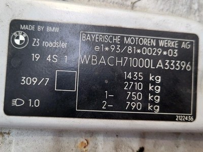 Motorhaube BMW Z3 Roadster Coupe Frontklappe Haube Arktis Silber ABHOLUNG !! – Bild 18