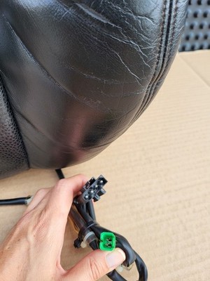 BMW Z3 Roadster Fahrer Sitz Oberteil  Leder schwarz Rücken Lehne Polster Heizung – Bild 11