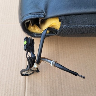 BMW Z3 Roadster Fahrer Sitz Oberteil  Leder schwarz Rücken Lehne Polster Heizung – Bild 14