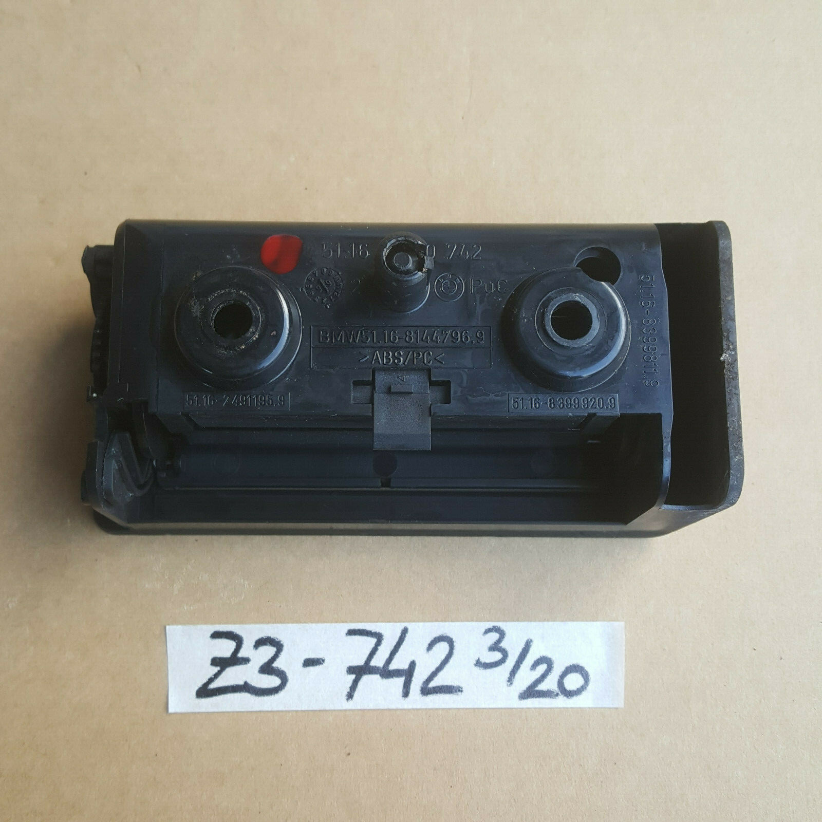 BMW Z3 Roadster Mittelkonsole Aschenbecher  8144796 Ablage Fach + Chrom 1960742 – Bild 2