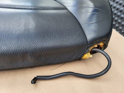 BMW Z3 Roadster Fahrer Sitz Oberteil  Leder Black Rücken Lehne Polster + Heizung – Bild 15