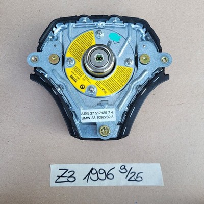 BMW E31 E34 E36 E39 Z3 Lenkrad 1093354 Leder Lenker Schwarz + Fahrer Airbagmodul – Bild 4