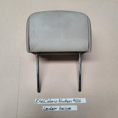 BMW E46 Cabrio Kopfstütze HINTEN Leder Beige Überroll-Schutzsystem – Bild 2