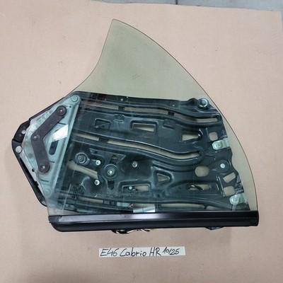 Original BMW E46 Cabrio Fensterheber Mechanismus + Motor + Scheibe Hinten RECHTS – Bild 4