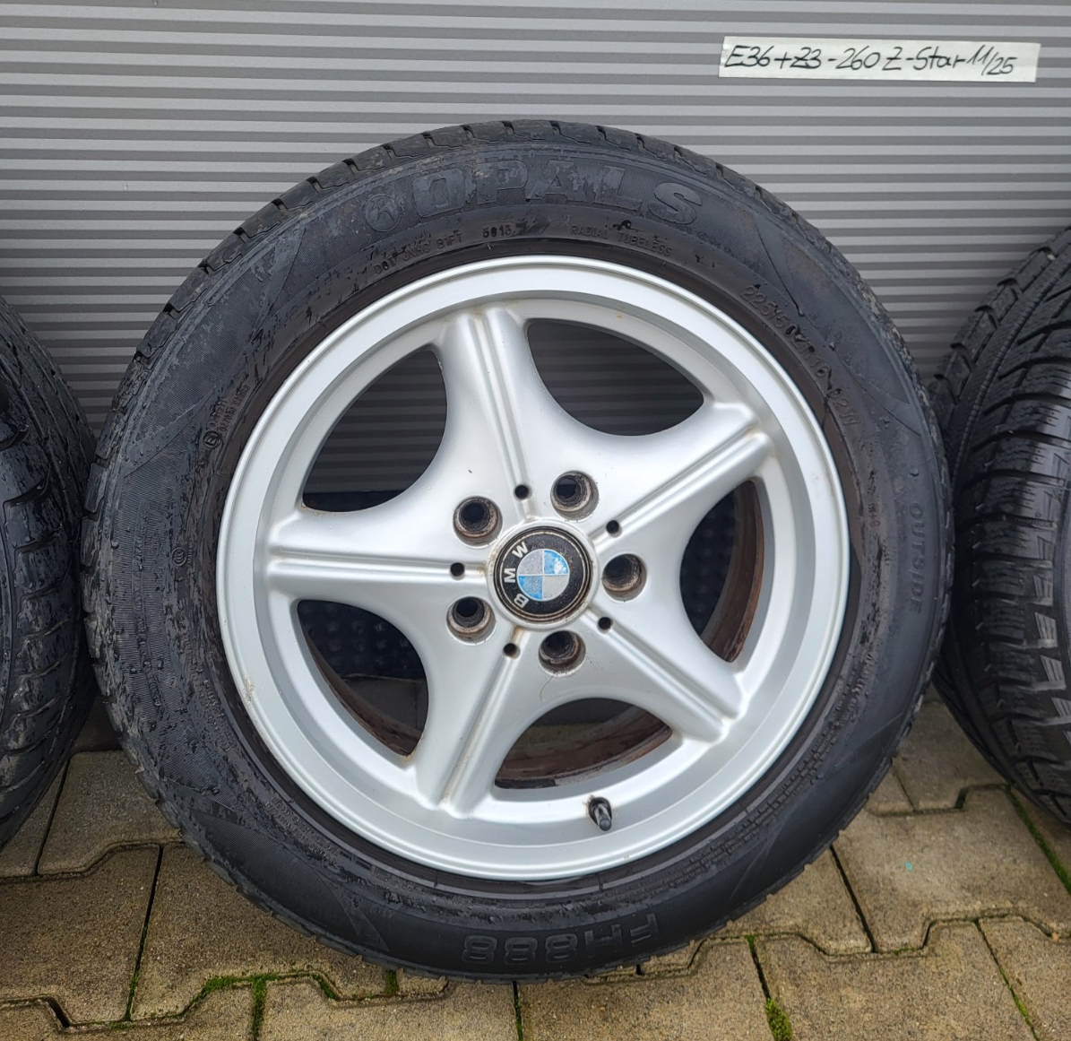 BMW E46 E36 Z3 Alufelgen 1092260 Z-Star 7 J x 16 Zoll 2x Winter Reifen ABHOLUNG  – Bild 3