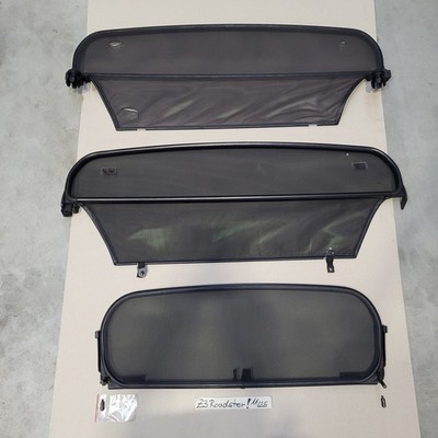 3x BMW Z3 Roadster Windschott Windschutz Abweiser Wind Stop Netz + Rahmen  – Bild 1