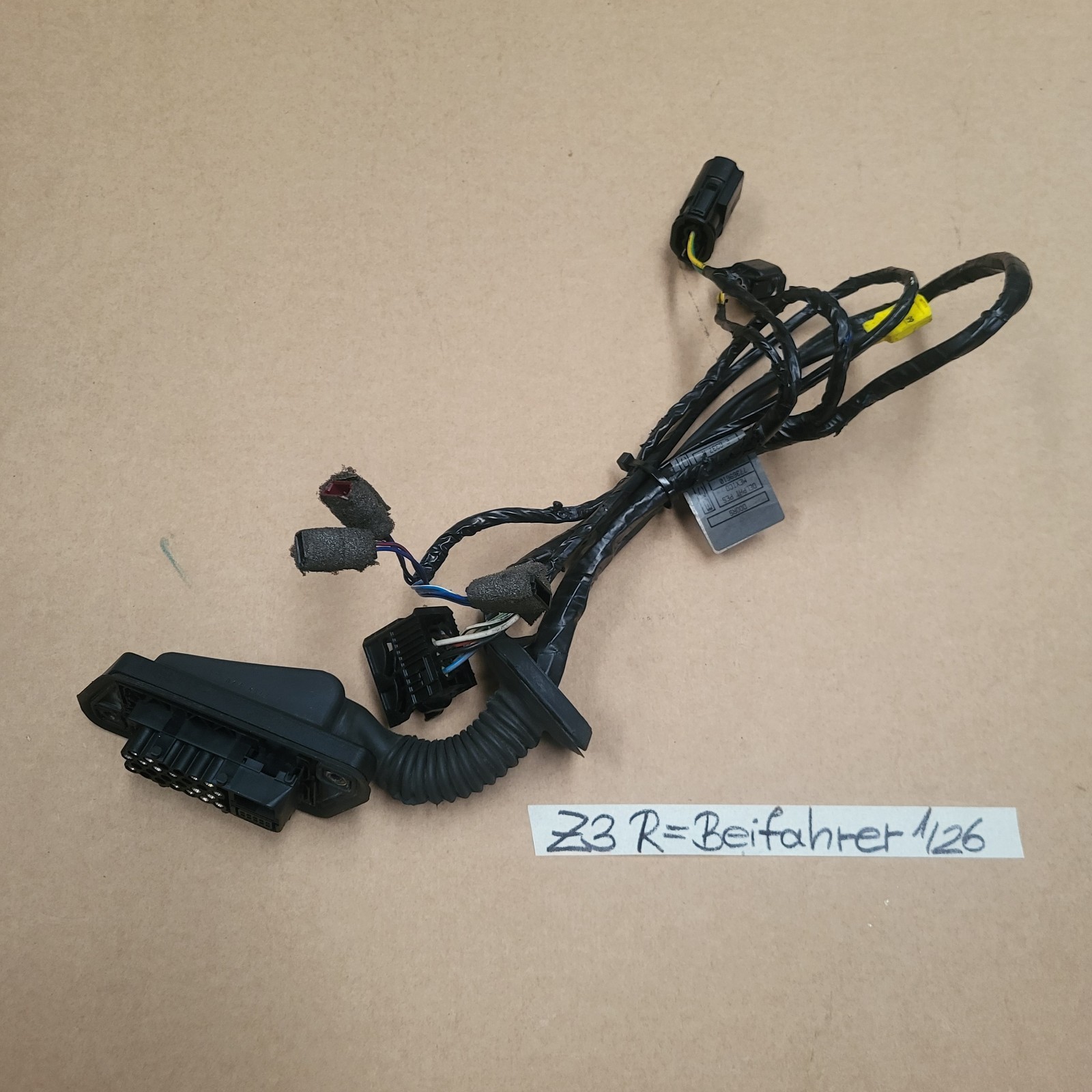 BMW Z3 Roadster Beifahrer Tür Kabelbaum  Kabel Seiten Airbag Stecker LINKS – Bild 1